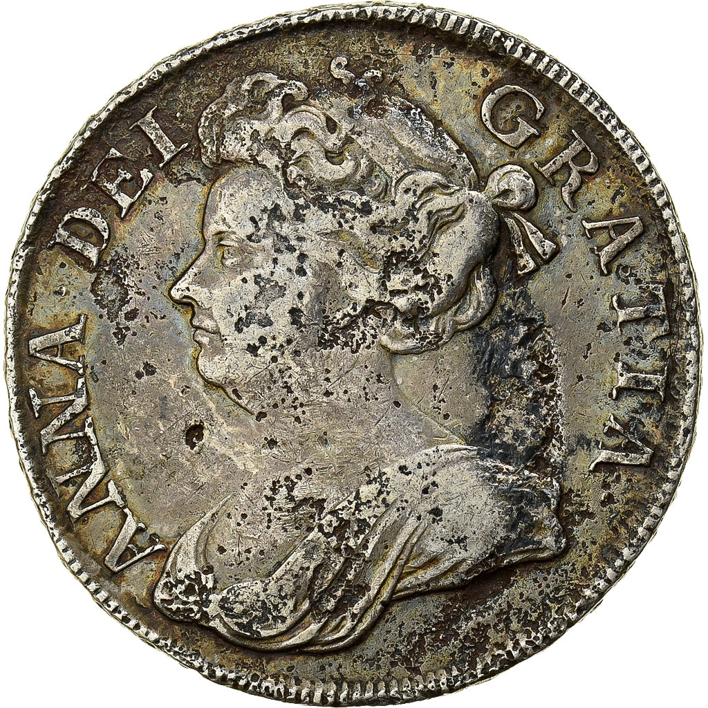 Gran Bretagna, Anne, 1/2 Crown, 1713, Argento, MB, Spink:3607
