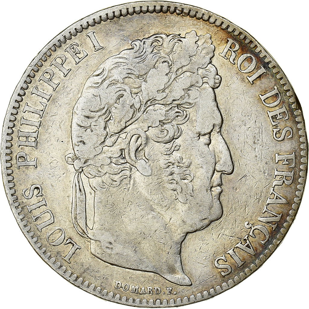 Moneta, Francja, Louis-Philippe, 5 Francs, 1837, Lille, VF(30-35), Srebro