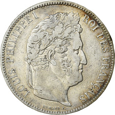 Moneta, Francja, Louis-Philippe, 5 Francs, 1837, Lille, VF(30-35), Srebro