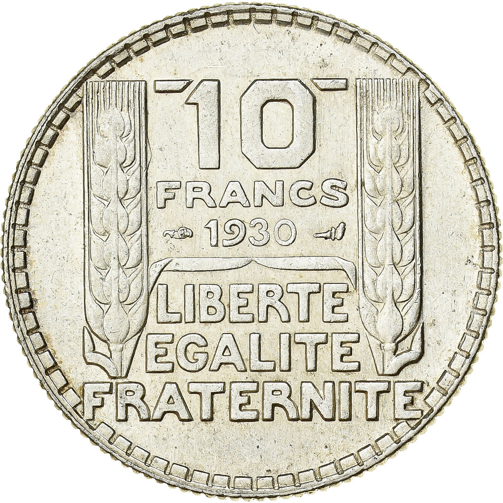 France, Turin, 10 Francs, 1930, Paris, AU(50-53), Silver, KM:878, Gadoury:801