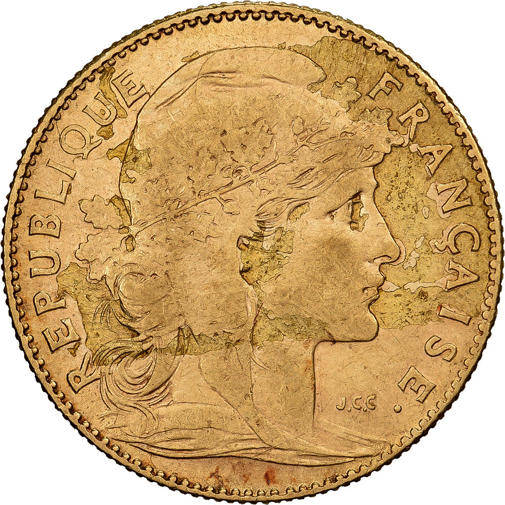 Francia, Marianne, 10 Francs, 1899, Paris, MB+, Oro, KM:846, Gadoury:1017