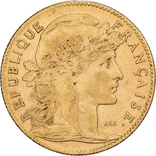 France, Marianne, 10 Francs, 1907, Paris, TB+, Or, KM:846, Gadoury:1017