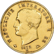 Italian States, KINGDOM OF NAPOLEON, Napoleon I, 40 Lire, 1812, Milan, Gold