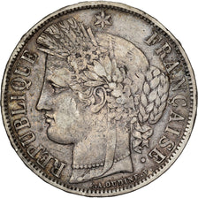 France, Cérès, 5 Francs, 1870, Paris, TB+, Argent, KM:818.1