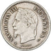 Moneta, Francia, Napoleon III, 20 Centimes, 1867, Strasbourg, BB+, Argento