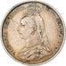 Gran Bretaña, Victoria, 6 Pence, 1889, MBC, Plata, KM:760
