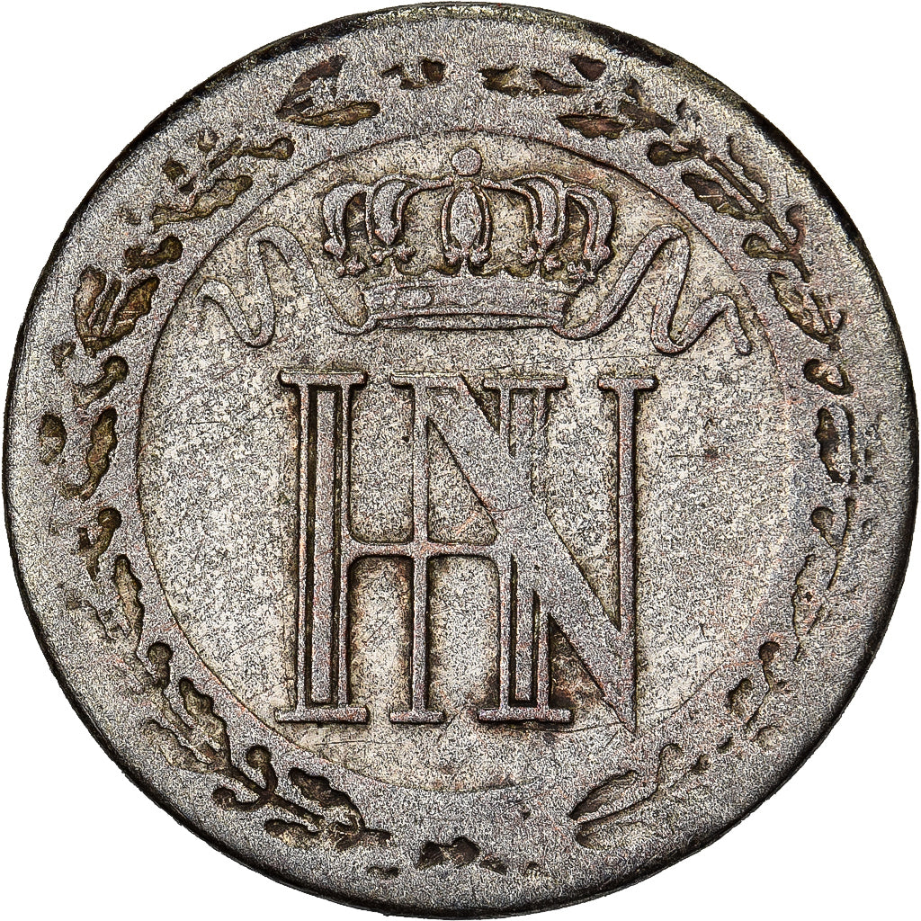 Landy niemieckie, WESTPHALIA, Jérôme Bonaparte, 10 Centimes, 1812, Kassel