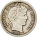 États-Unis, Dime, Barber Dime, 1916, U.S. Mint, Argent, TTB, KM:113