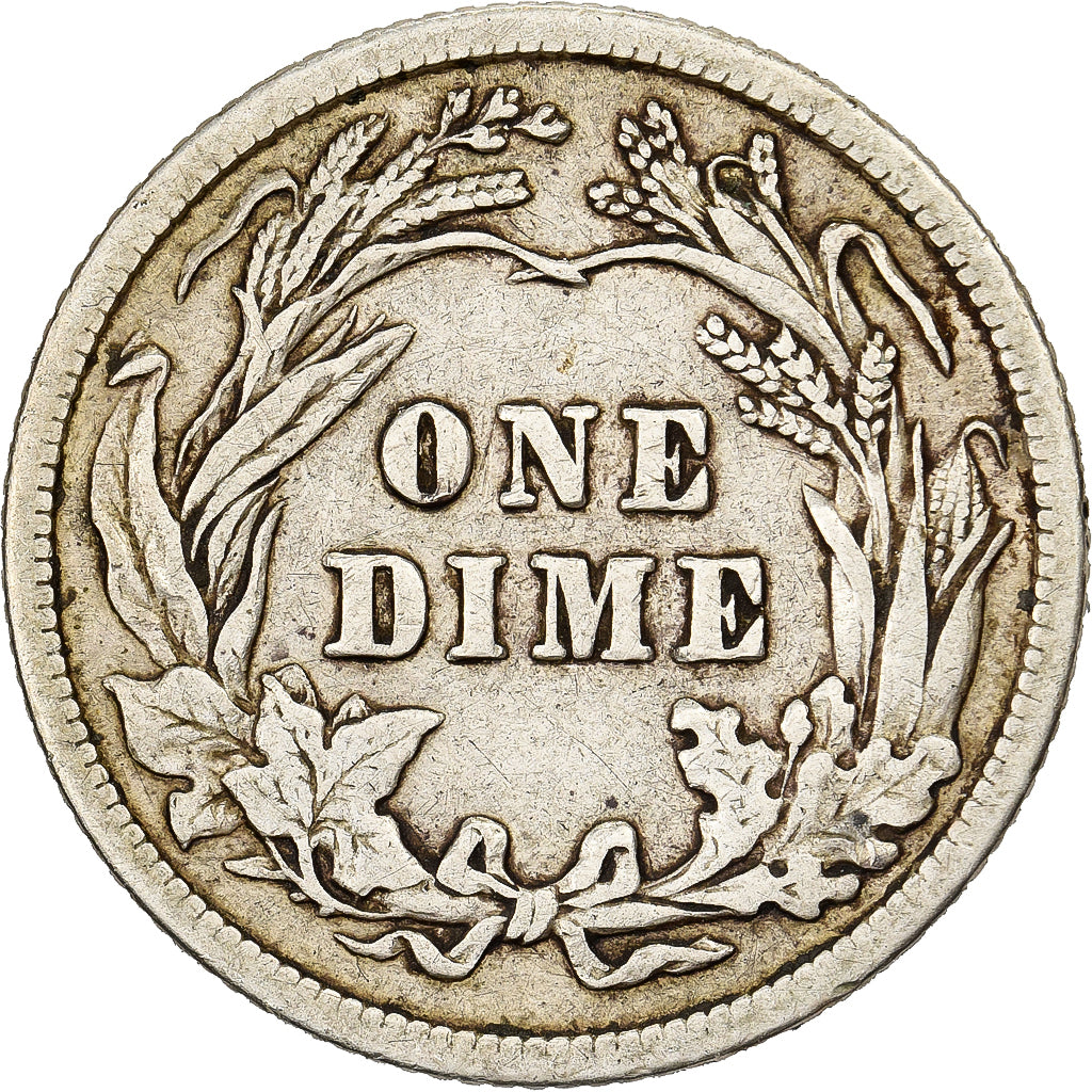 États-Unis, Dime, Barber Dime, 1916, U.S. Mint, Argent, TTB, KM:113