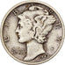 USA, Dime, Mercury Dime, 1942, San Francisco, Srebro, VF(20-25), KM:140