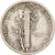 United States, Dime, Mercury Dime, 1942, San Francisco, Silver, VF(20-25)