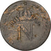 Francja, 10 Centimes, Napoléon I, 1808, Toulouse, Bilon, VF(20-25)