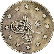 Ottoman Empire, Abdul Hamid II, 1 Kurush, AH 1293/1876, Constantinople, Silver