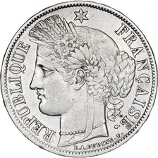 Francia, Cérès, 5 Francs, 1851, Paris, MB+, Argento, KM:761.1, Gadoury:719