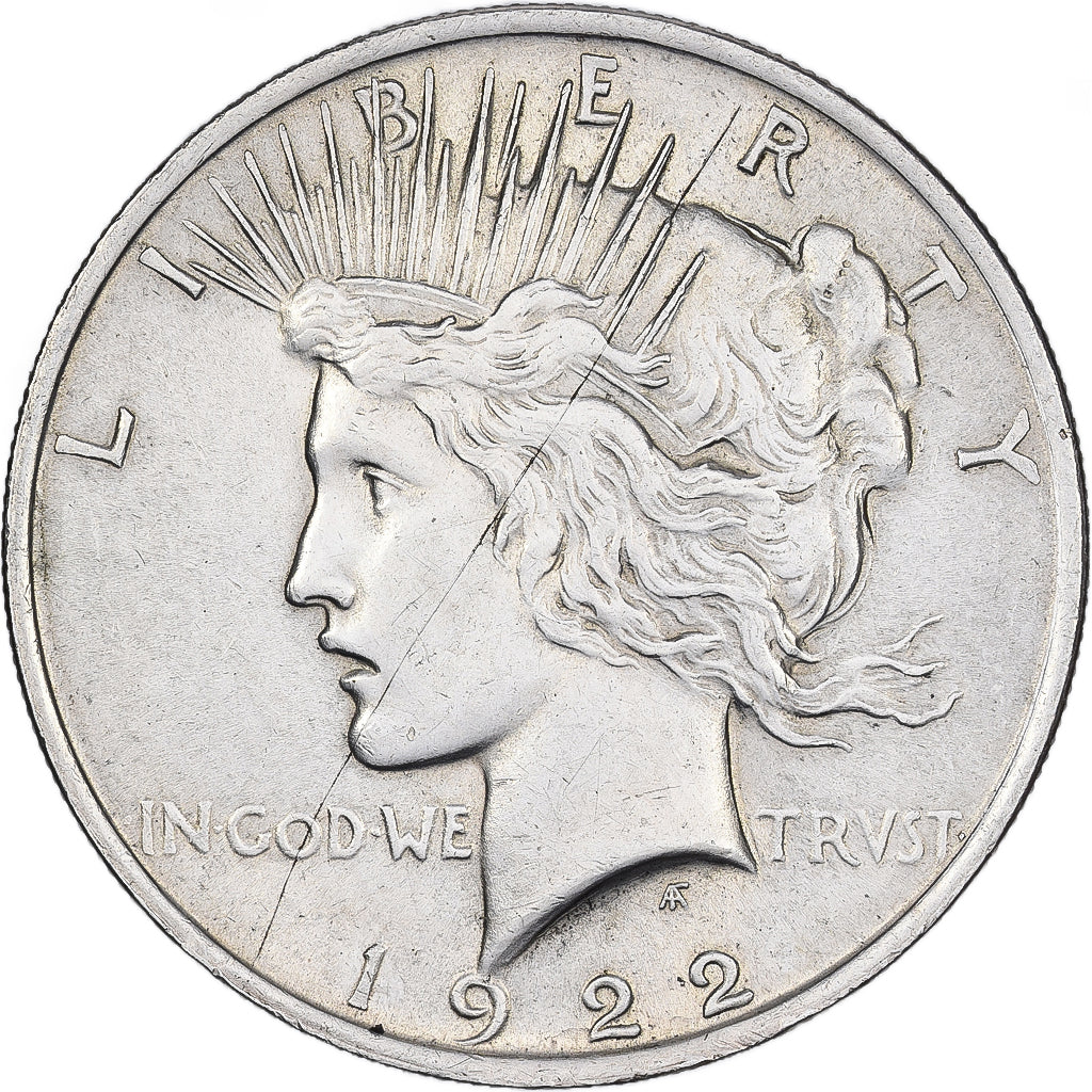 Estados Unidos, 1 Dollar, Peace, 1922, Philadelphia, Plata, MBC, KM:150