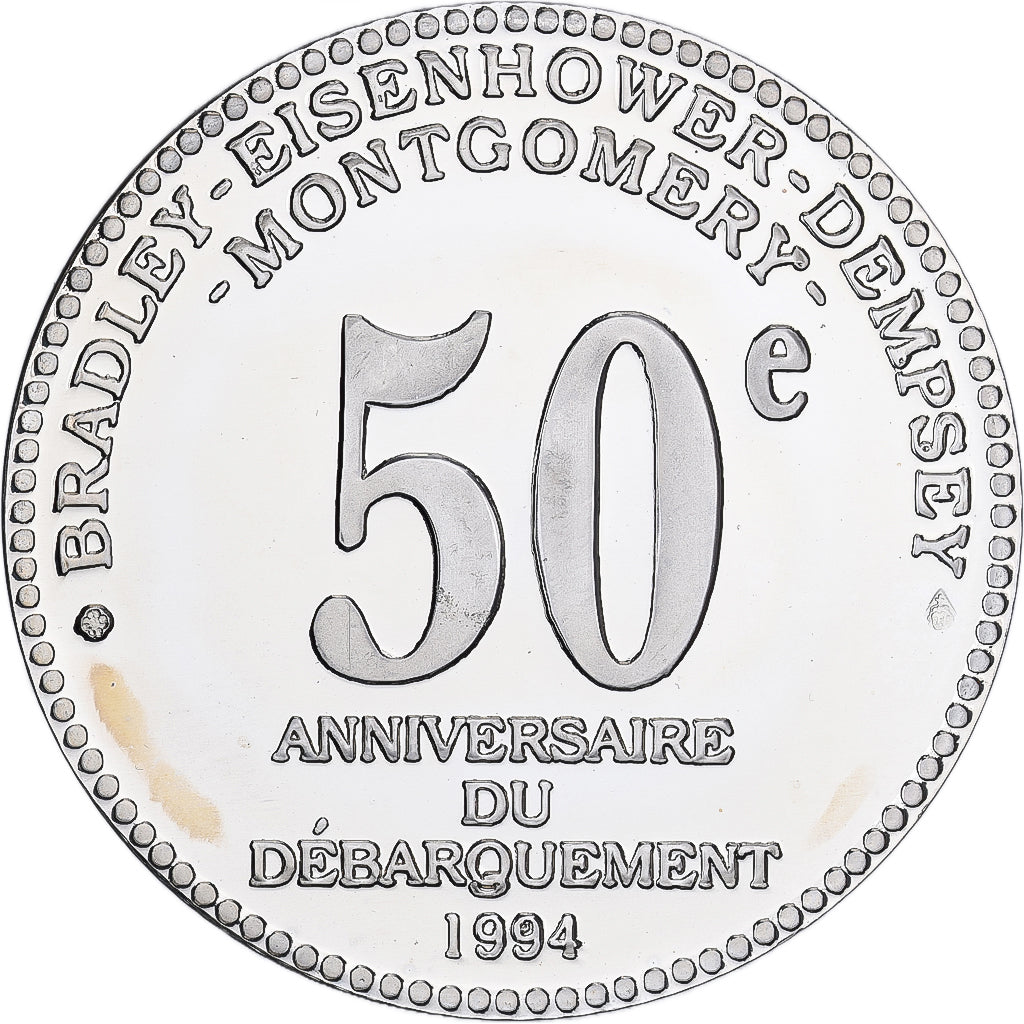 Francja, medal, Opération Overlord, 50ème Anniversaire du Débarquement, 1994