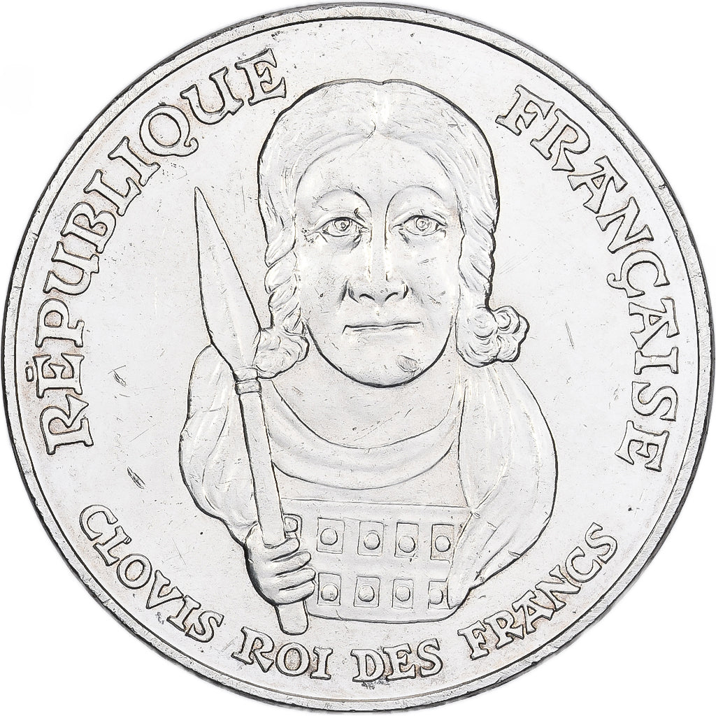 Frankreich, Clovis, 100 Francs, 1996, AU(55-58), Silber, KM:1180, Gadoury:953