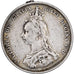 Grande-Bretagne, Victoria, 1 Shilling, 1887, Londres, Argent, TTB
