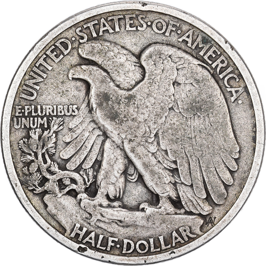 Estados Unidos, Half Dollar, 1934, Philadelphia, Plata, BC+, KM:142