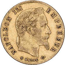 Francja, Napoleon III, 5 Francs, 1866, Strasbourg, Złoto, VF(30-35)