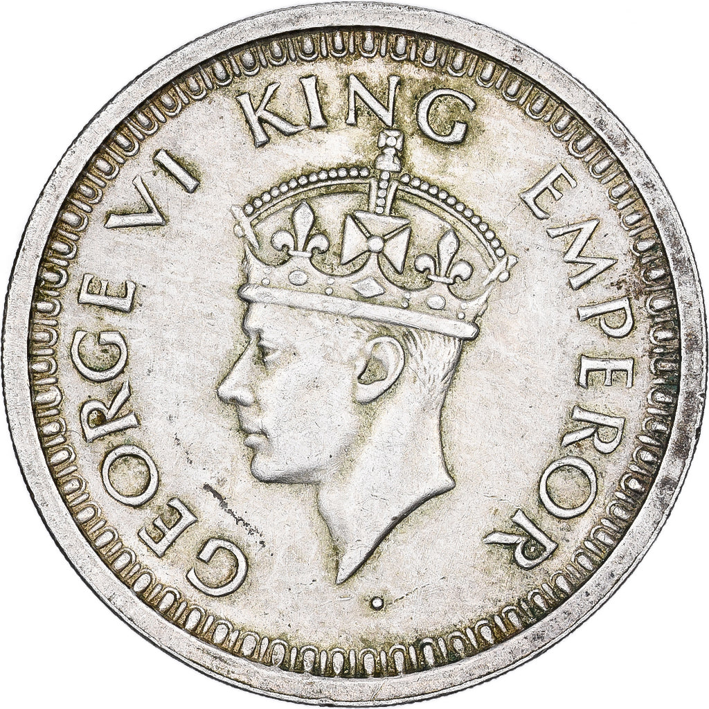 Índia-Britânica, George VI, Rupee, 1945, Prata, EF(40-45), KM:557.1