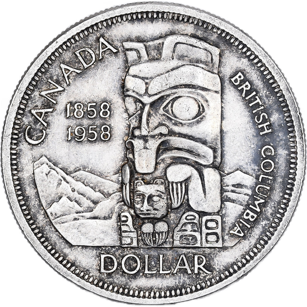 Canada, Elizabeth II, Dollar, 1958, Royal Canadian Mint, Argento, BB, KM:55