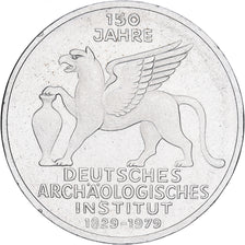 ALEMANIA - REPÚBLICA FEDERAL, 5 Mark, 1979, Hamburg, Plata, MBC+, KM:150