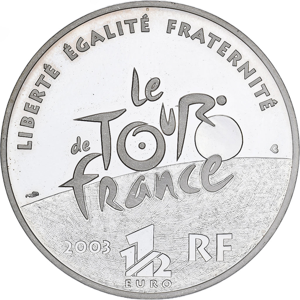 France, 1-1/2 Euro, 2003, Paris, Tour de France, KM:1323