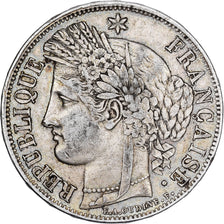 France, Cérès, 5 Francs, 1850, Paris, TTB, Argent, KM:761.1, Gadoury:719