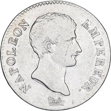 França, Napoleon I, 2 Francs, 1806, Bayonne, tête nue, Prata, VF(30-35)