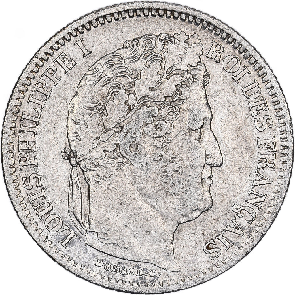 Moneda, Francia, Louis-Philippe, 2 Francs, 1832, Nantes, BC+, Plata, KM:743.12