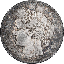 Münze, Frankreich, Cérès, 2 Francs, 1887, Paris, S+, Silber, KM:817.1