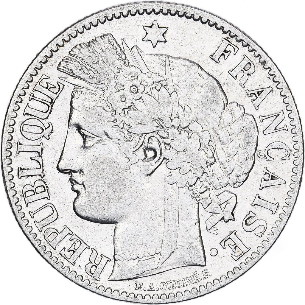 Francia, Cérès, 2 Francs, 1881, Paris, MB+, Argento, KM:817.1, Gadoury:530a