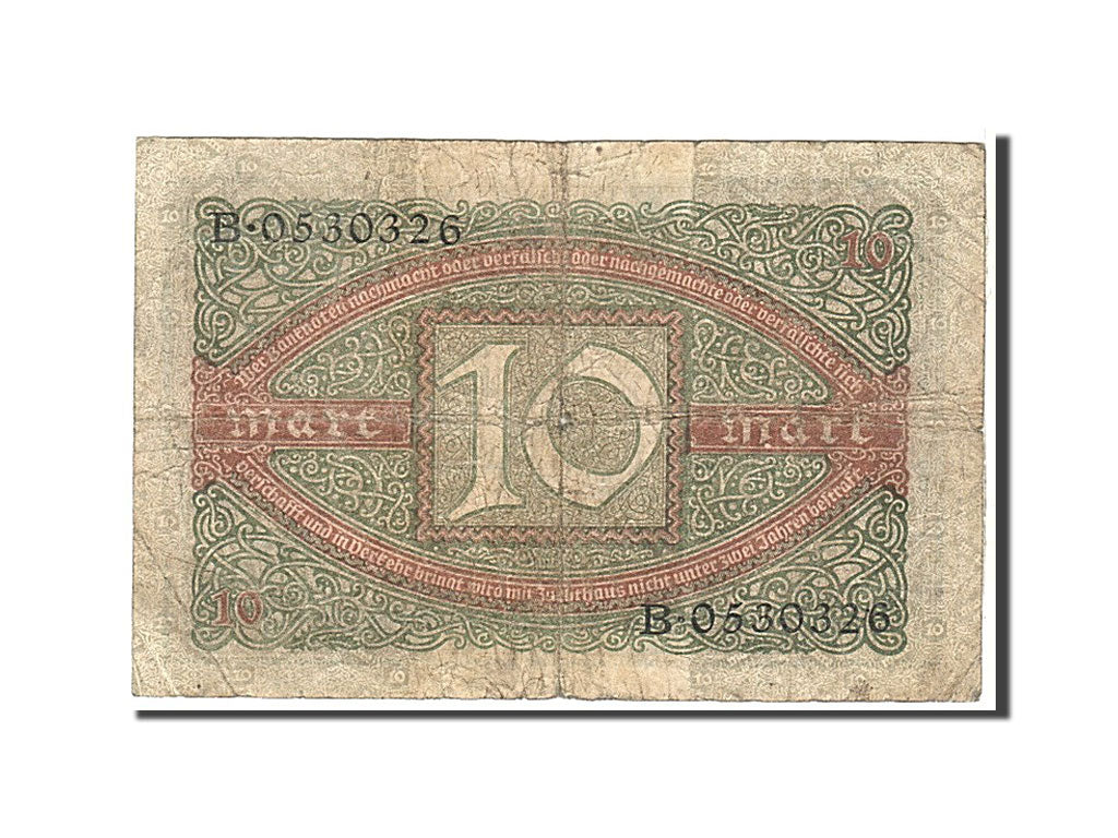 Billete, 10 Mark, 1920, Alemania, KM:67a, RC