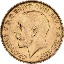 South Africa, George V, 1/2 Sovereign, 1925, Pretoria, Gold, AU(50-53), KM:20