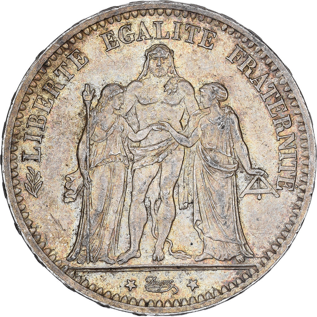 Francia, Hercule, 5 Francs, 1873, Paris, SPL-, Argento, KM:820.1, Gadoury:745