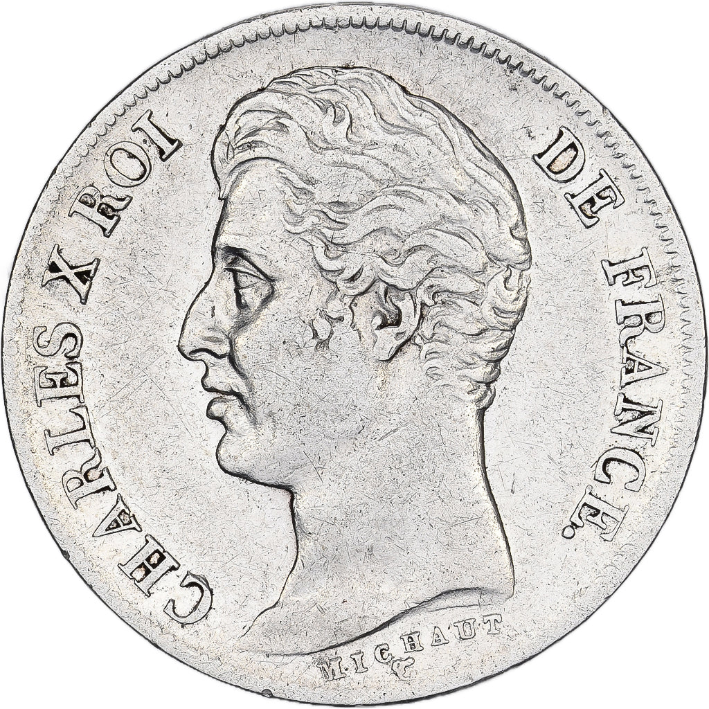 Frankrijk, Franc, Charles X, 1830, Rouen, Zilver, FR+, Gadoury:450, KM:724.1