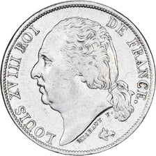 France, Louis XVIII, Franc, Louis XVIII, 1823, Paris, Argent, TTB, Gadoury:449