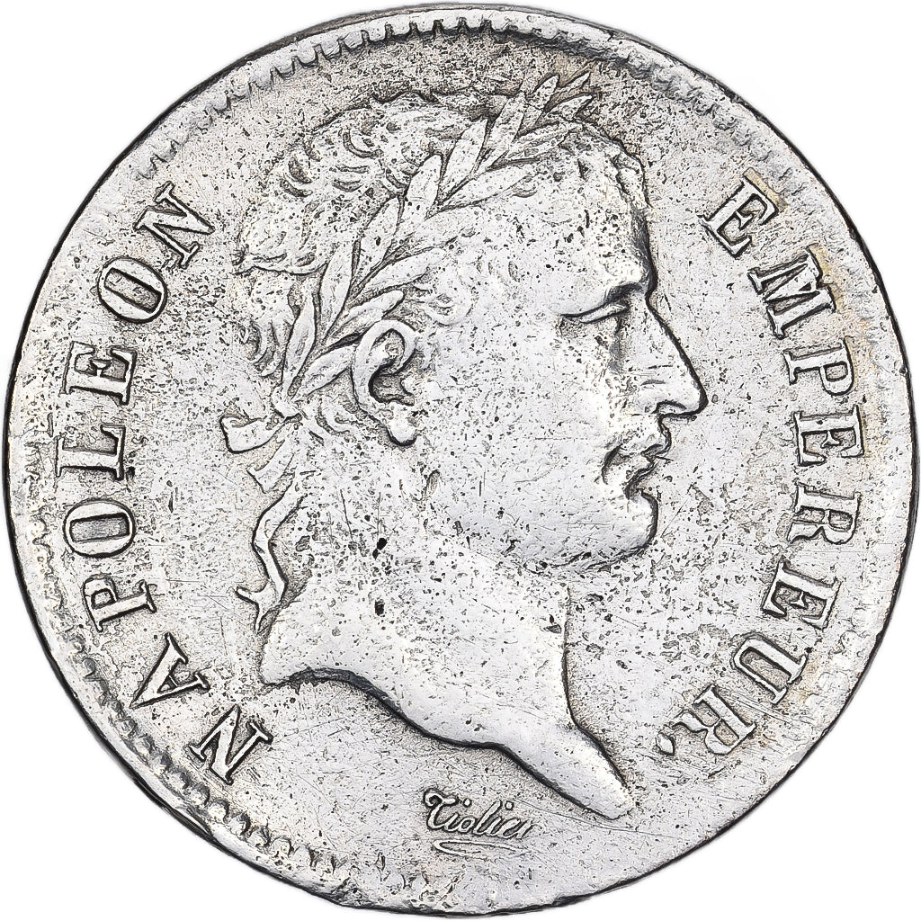 Francia, Napoléon I, Franc, 1808, Paris, MB, Argento, KM:682.1, Gadoury:446