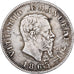 Italy, Vittorio Emanuele II, Lira, 1863, Milan, Silver, VF(20-25), KM:5a.1