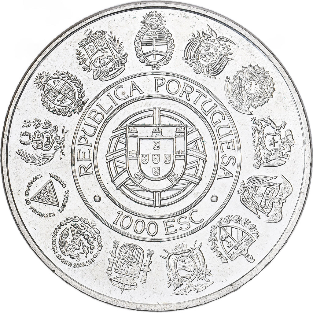 Portugal, 1000 Escudos, 1992, Lisbonne, Argent, SUP+, KM:657