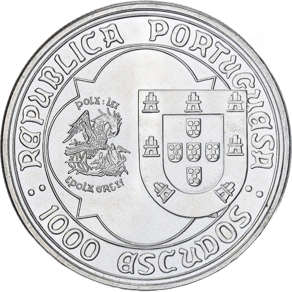 Moneta, Portogallo, 1000 Escudos, 1995, Lisbon, SPL, Argento, KM:685