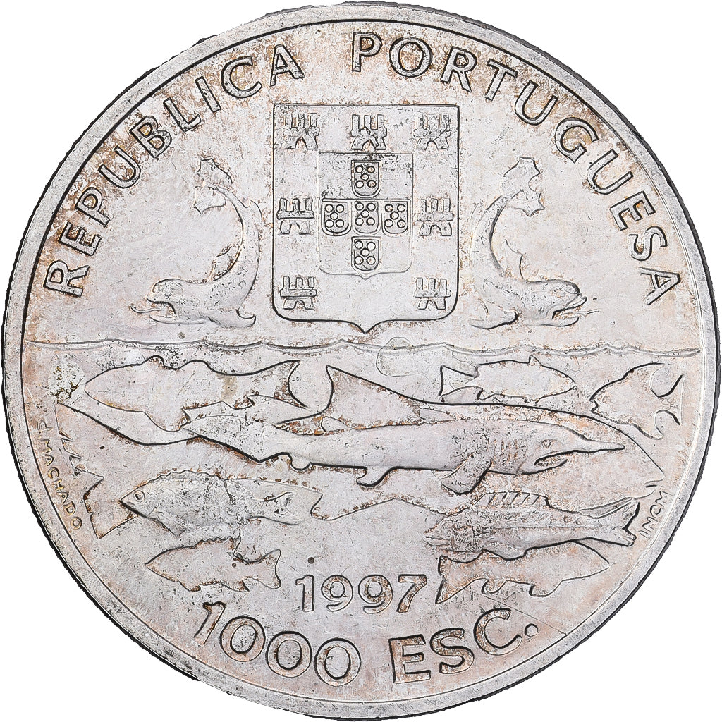 Portugal, 1000 Escudos, 1997, Lisbon, Silber, VZ, KM:695