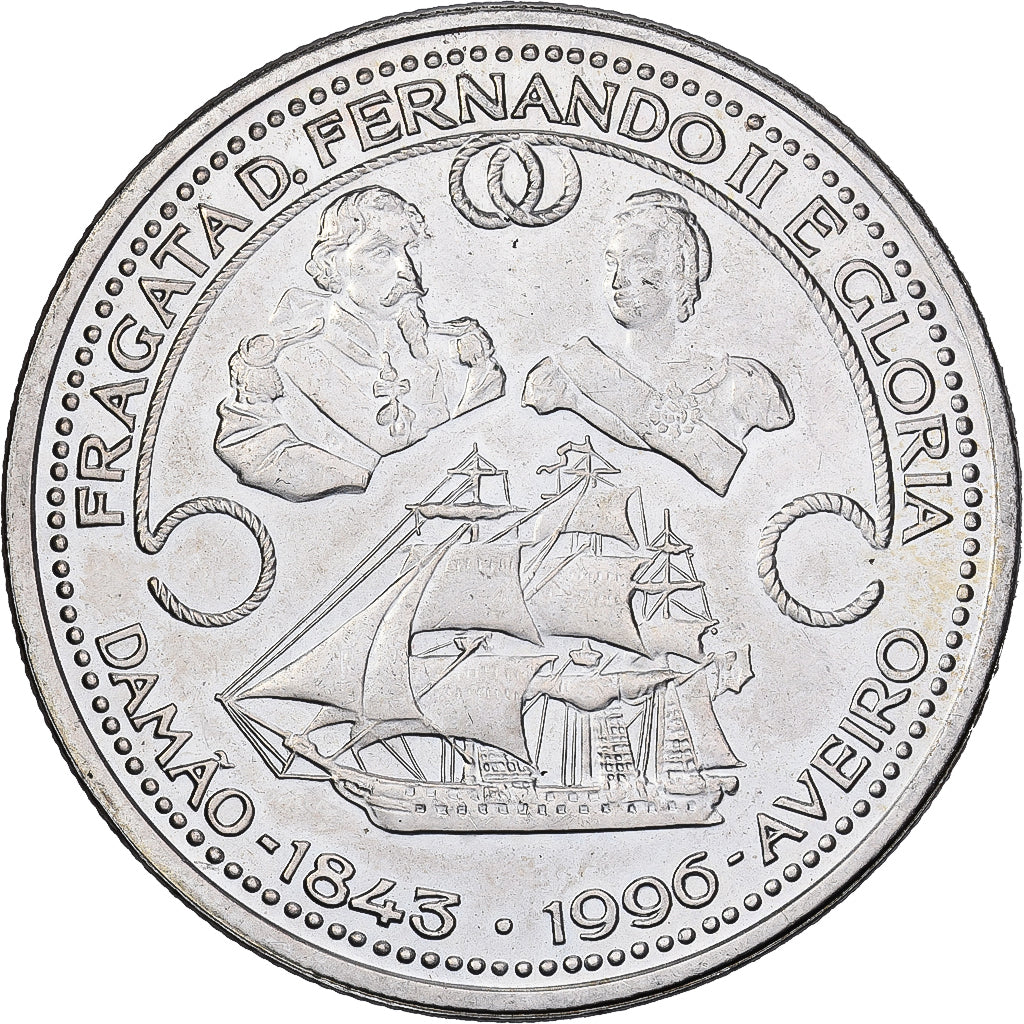 Münze, Portugal, 1000 Escudos, 1996, UNZ, Silber, KM:688