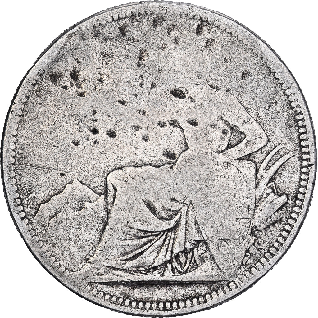 Switzerland, 5 Francs, 1874, Bern, VG(8-10), Silver, KM:11