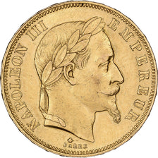 Francia, Napoleon III, 50 Francs, Napoléon III, 1864, Paris, Oro, BB