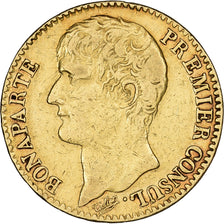 Francia, 40 Francs, Napoléon I, An 12 (1804), Paris, Oro, MBC, KM:652