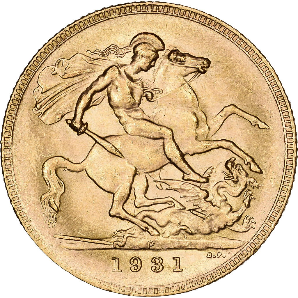Australia, George V, Sovereign, 1931, Royal Australian Mint, Perth, Gold