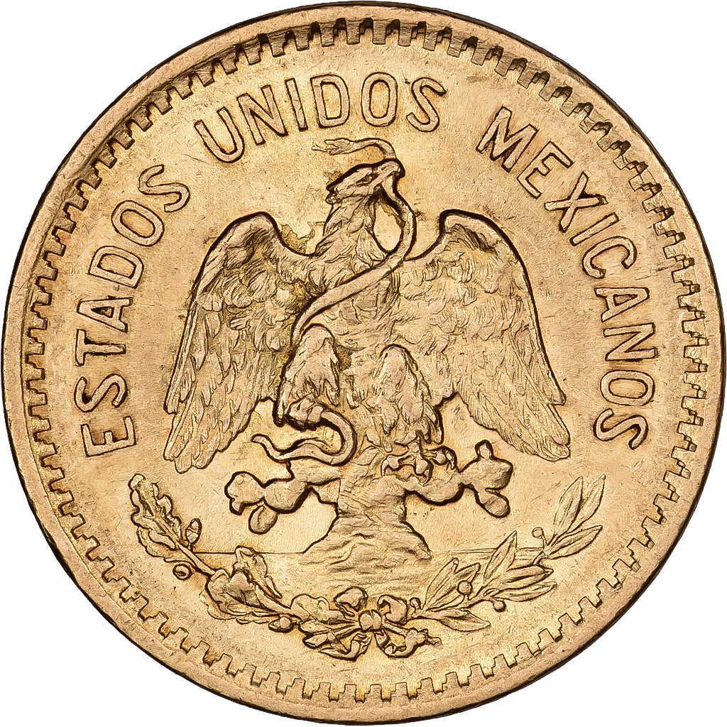 Mexique, 10 Pesos, 1907, Mexico City, Or, TTB+, KM:473