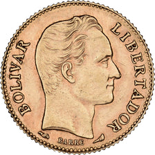 Venezuela, 20 Bolivares, 1910, Gold, KM:32